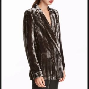 H&M Crushed Velvet Blazer